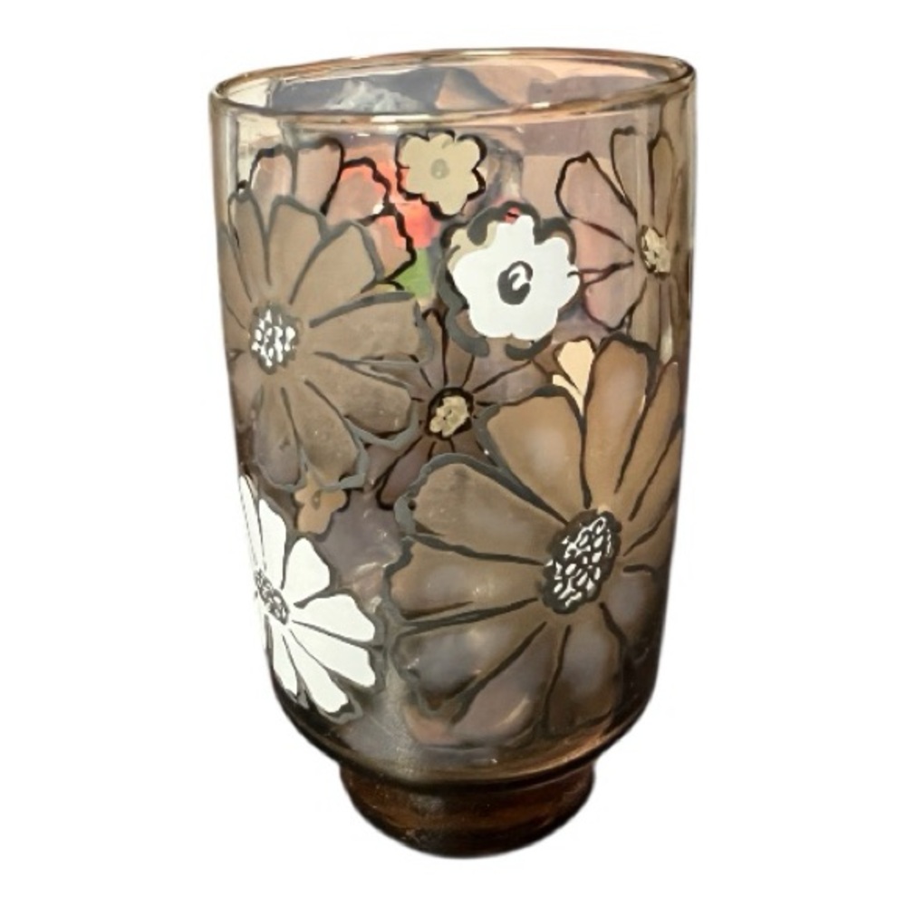 Vintage Libbey Camellia Tawny drinking glass from the 1970s. - Picture 5 of 6